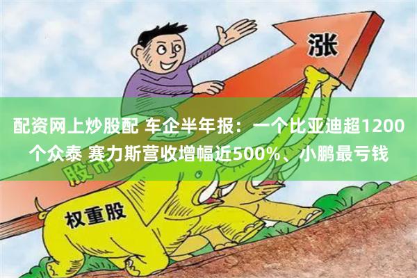 配资网上炒股配 车企半年报：一个比亚迪超1200个众泰 赛力斯营收增幅近500%、小鹏最亏钱